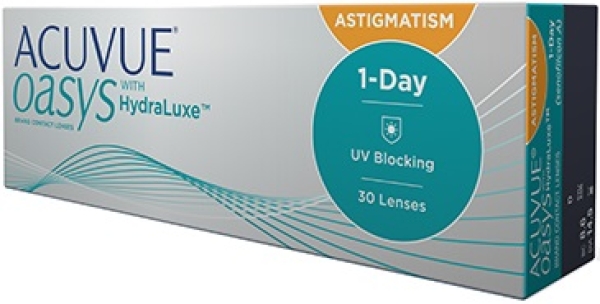 Oasys 1 Day for astigmatism, höhere Werte und Pluswerte, 30er Box